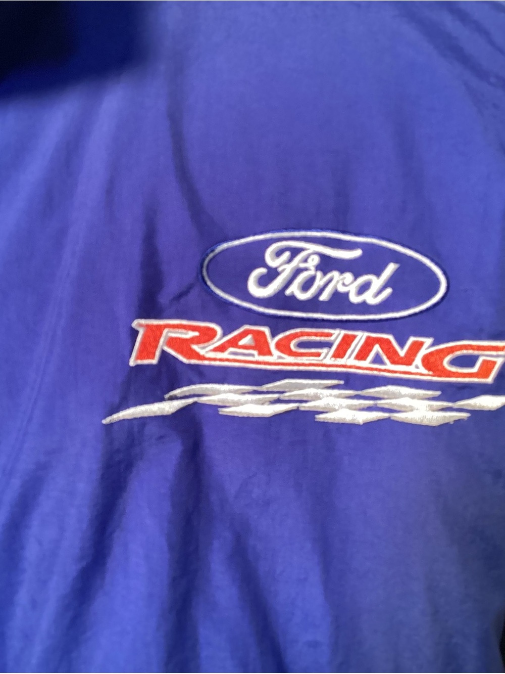 Racing Champions Ford Racing NASCAR  Blue and Black Bomber Jacket Size XL - Picture 6 of 14